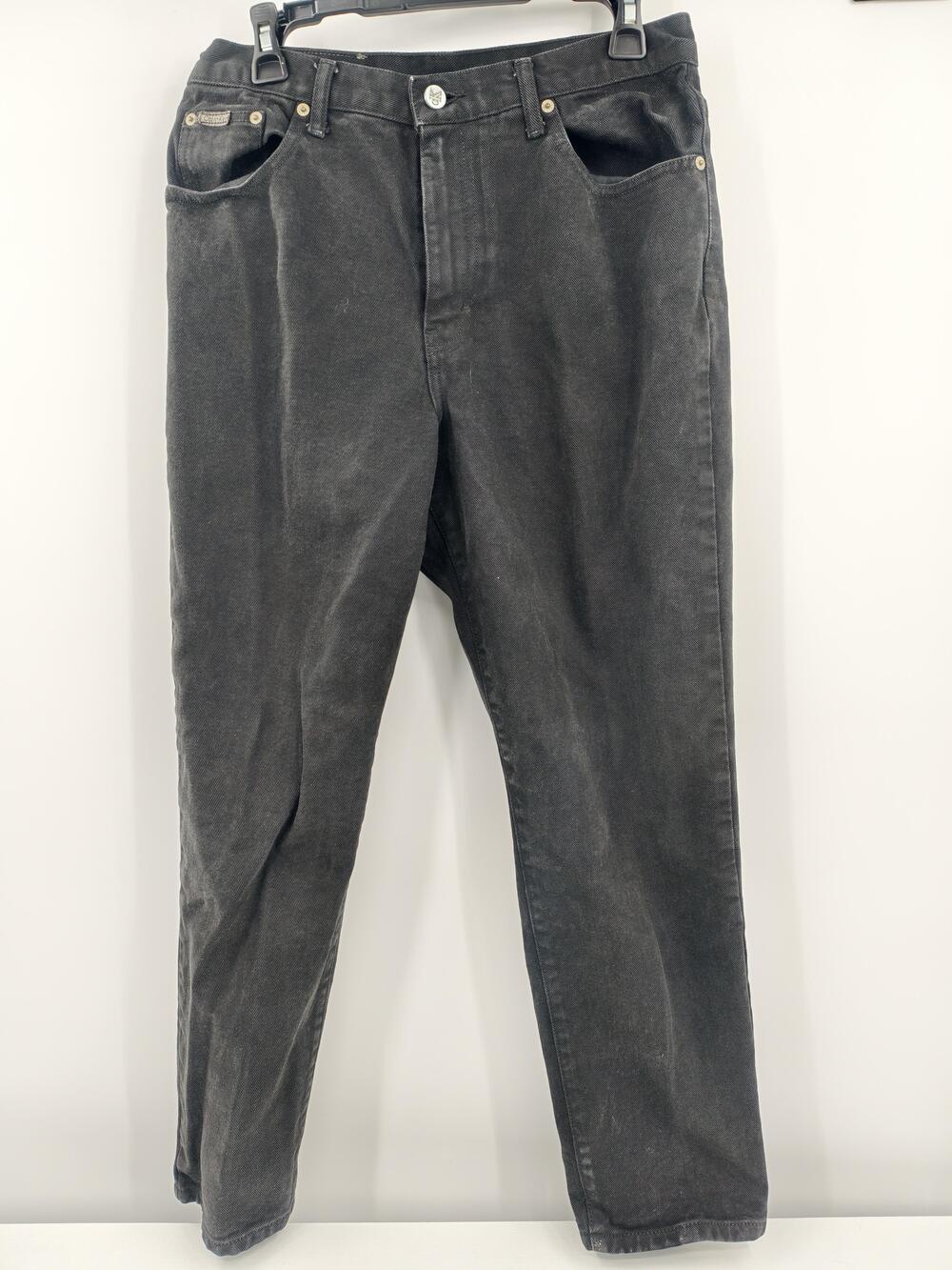 Calvin Klein Jeans Women's 12 Black High Rise Classic Straight Denim Jeans